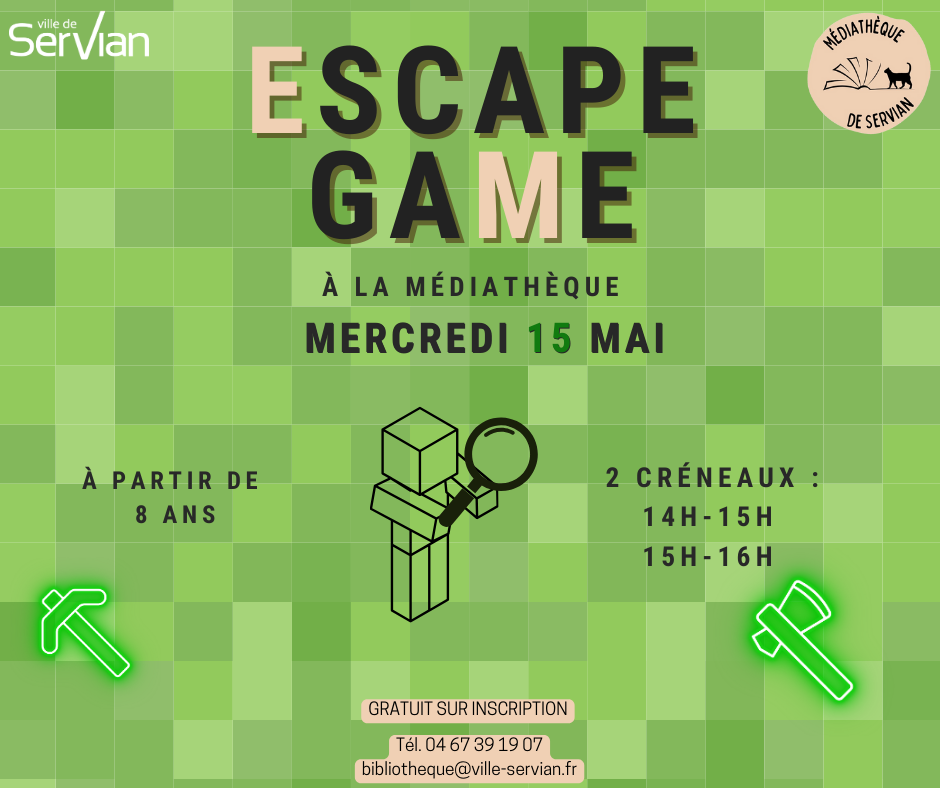 🕵️‍♀️ Escape Game - Mercredi 15 Mai 🕵️‍♀️