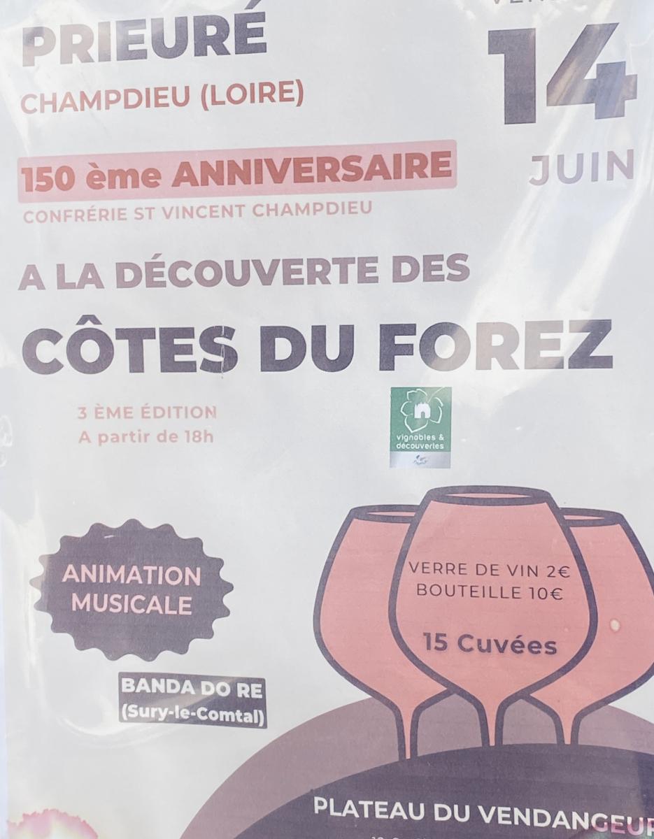 3ème édition " A la découverte  des Côtes du Forez" - Association  St Vincent & St Isidore