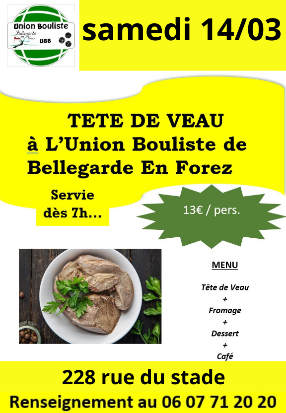 TETE DE VEAU UNION BOULISTE