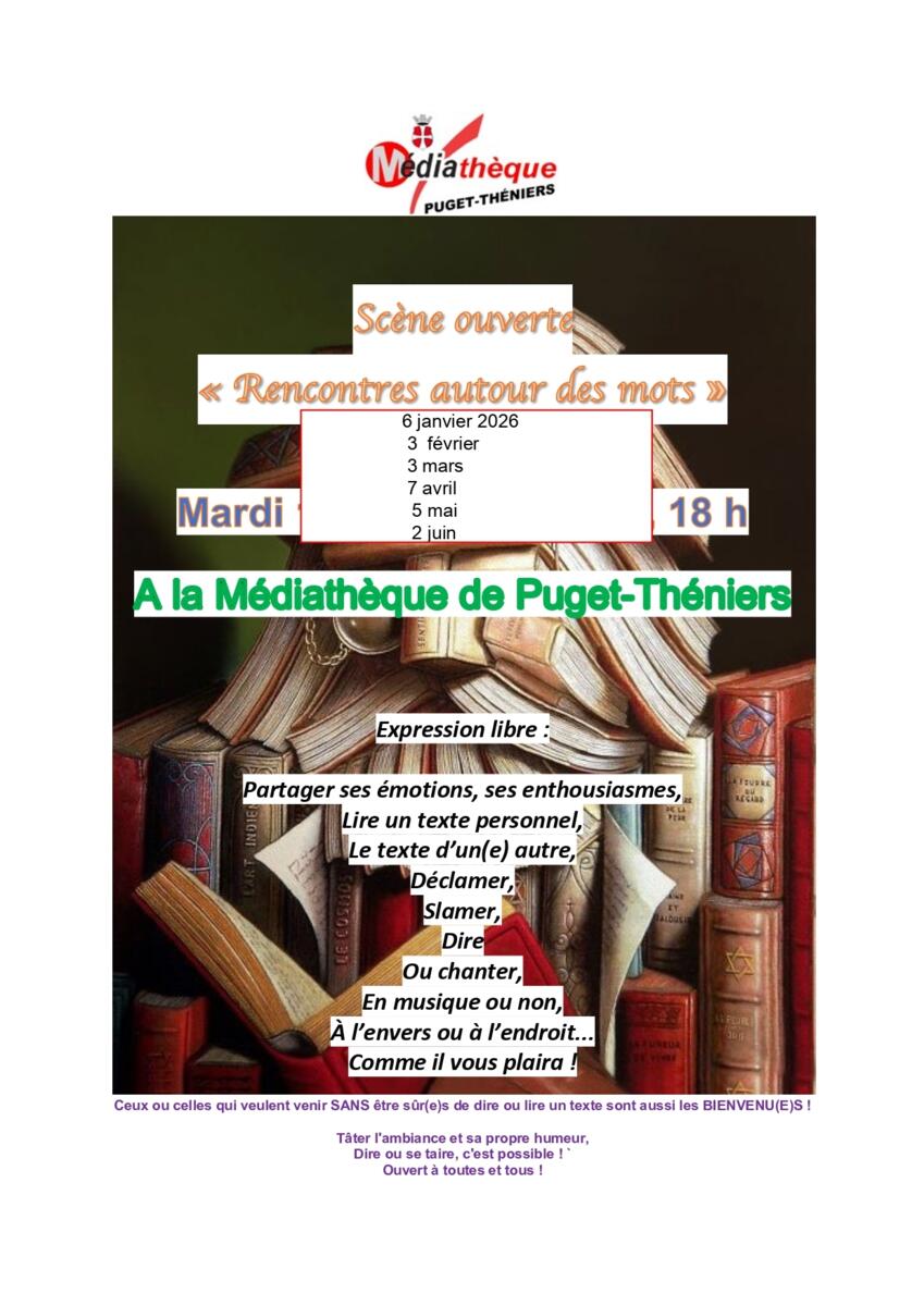 Scène ouverte : Rencontre autour des mots