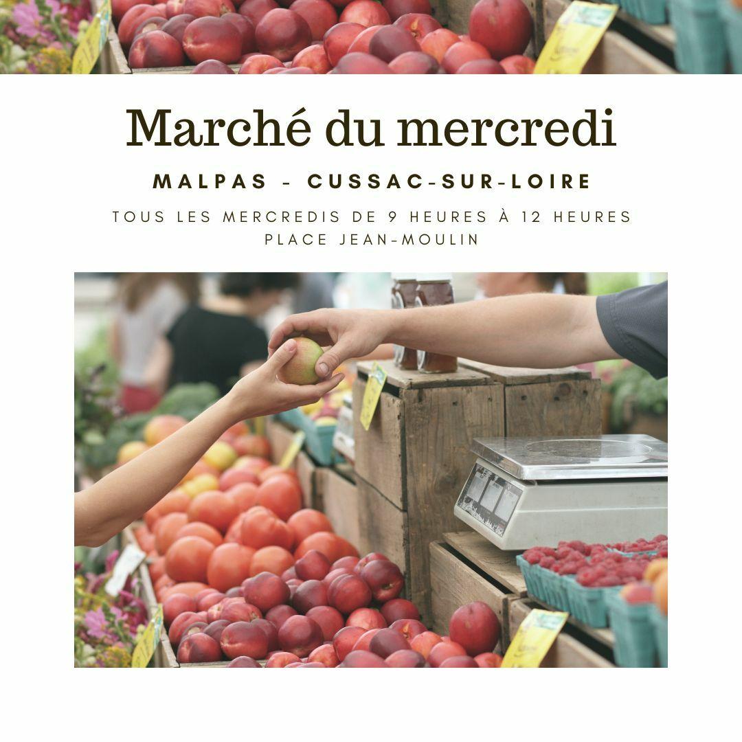 Marché du mercredi à Malpas