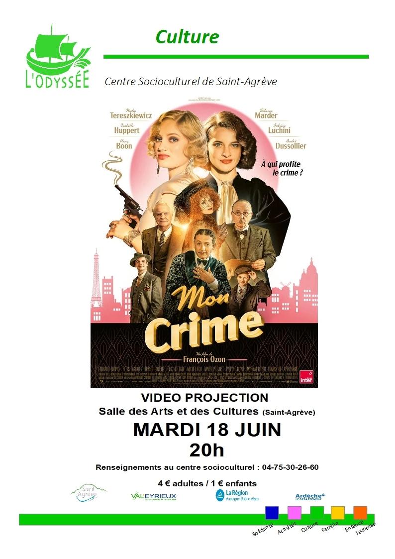 "Cinéma" à la salle des Arts avec "Mon crime"