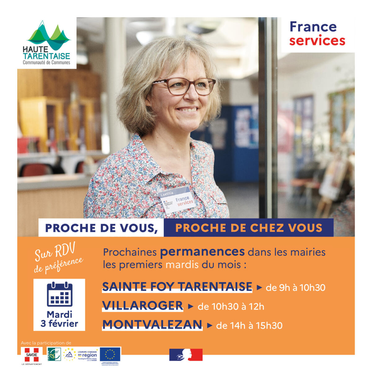 Permanences France Services -> Sainte Foy | Villaroger | Montvalezan