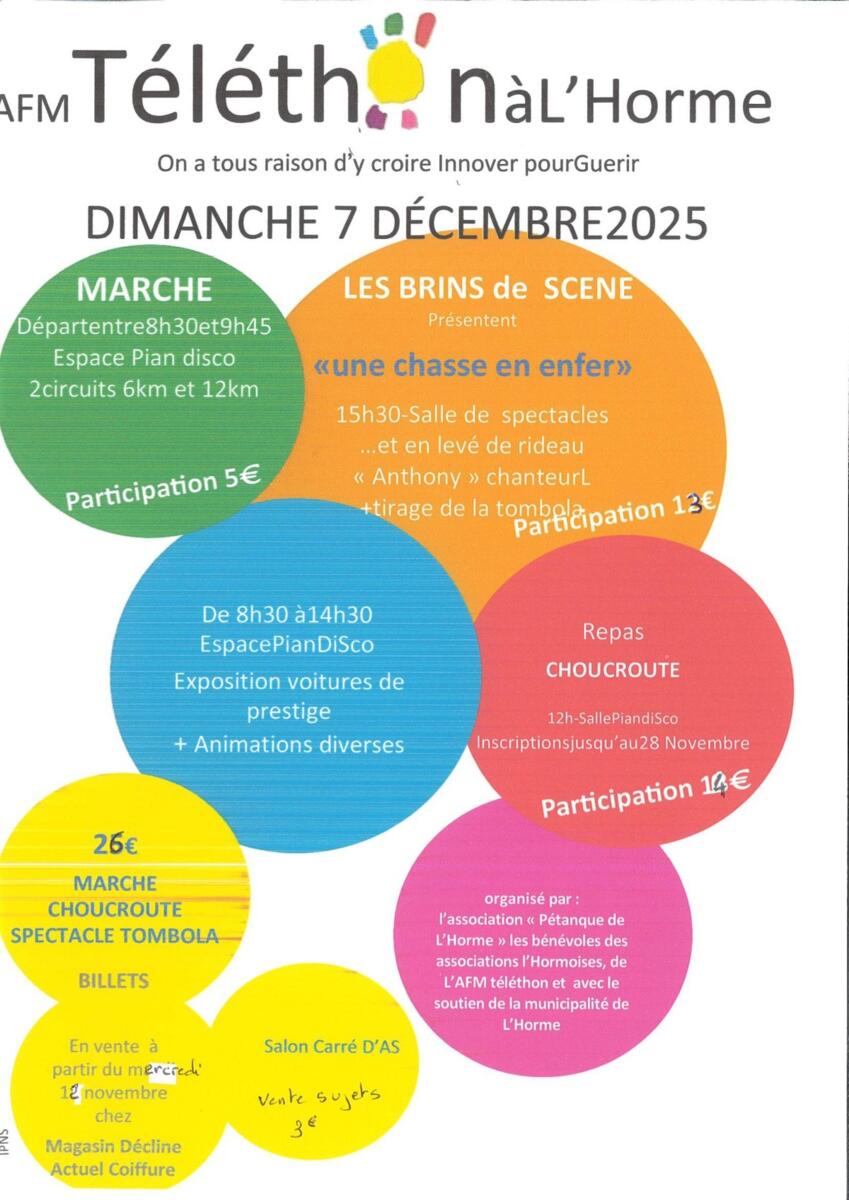 ☀️ Téléthon L’Hormois