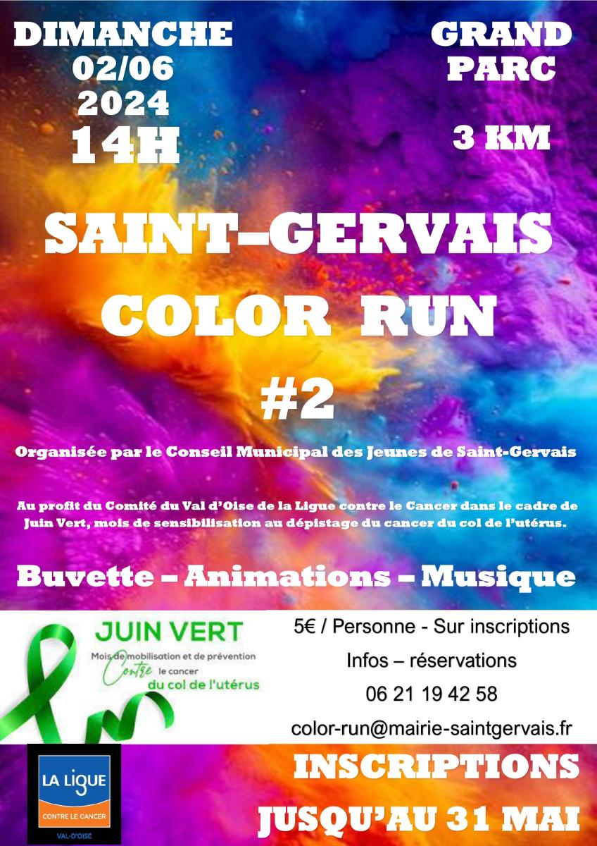Color Run à Saint Gervais