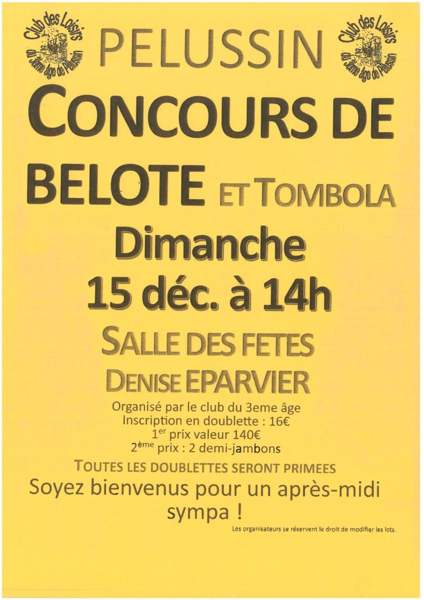 Concours de belote et tombola