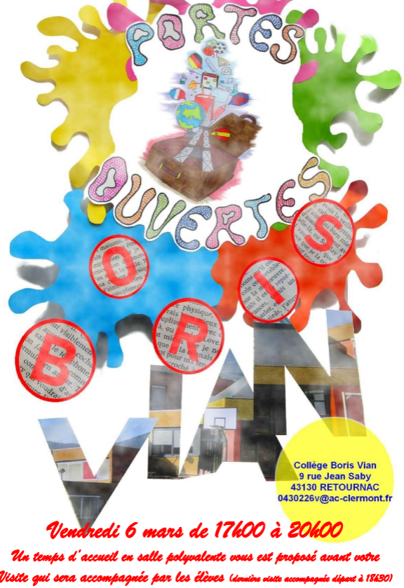 🎓 Portes ouvertes – Collège Boris Vian