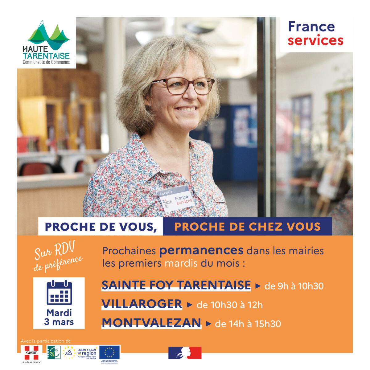 Permanences France Services -> Sainte Foy | Villaroger | Montvalezan