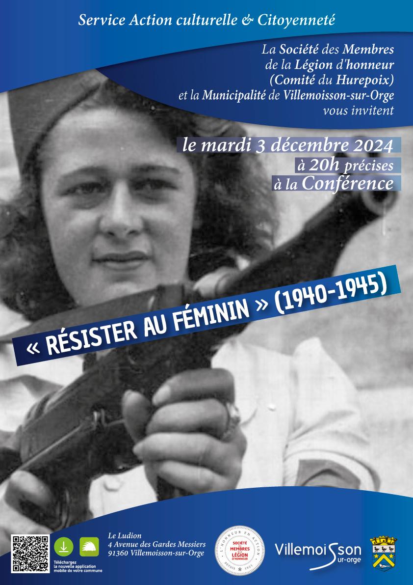 Conférence « Résister au féminin (1940-1945) » au Ludion