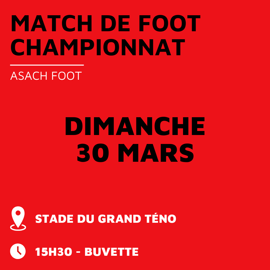 Match de Foot - ASACH Foot