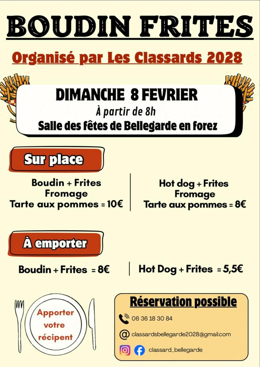 BOUDIN FRITE CLASSARDS 2028