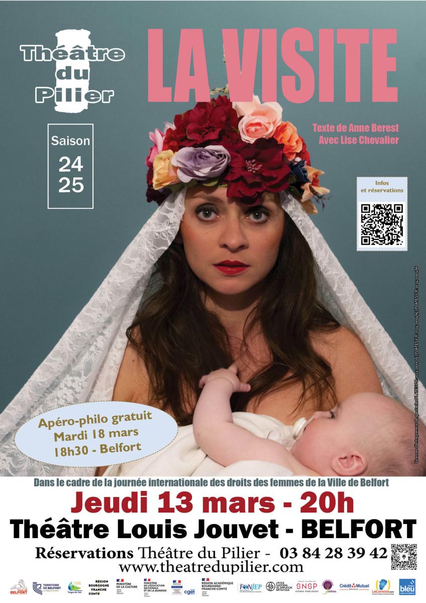 Théâtre du Pillier pièce "La Visite" jeudi 13 mars 2025-20h