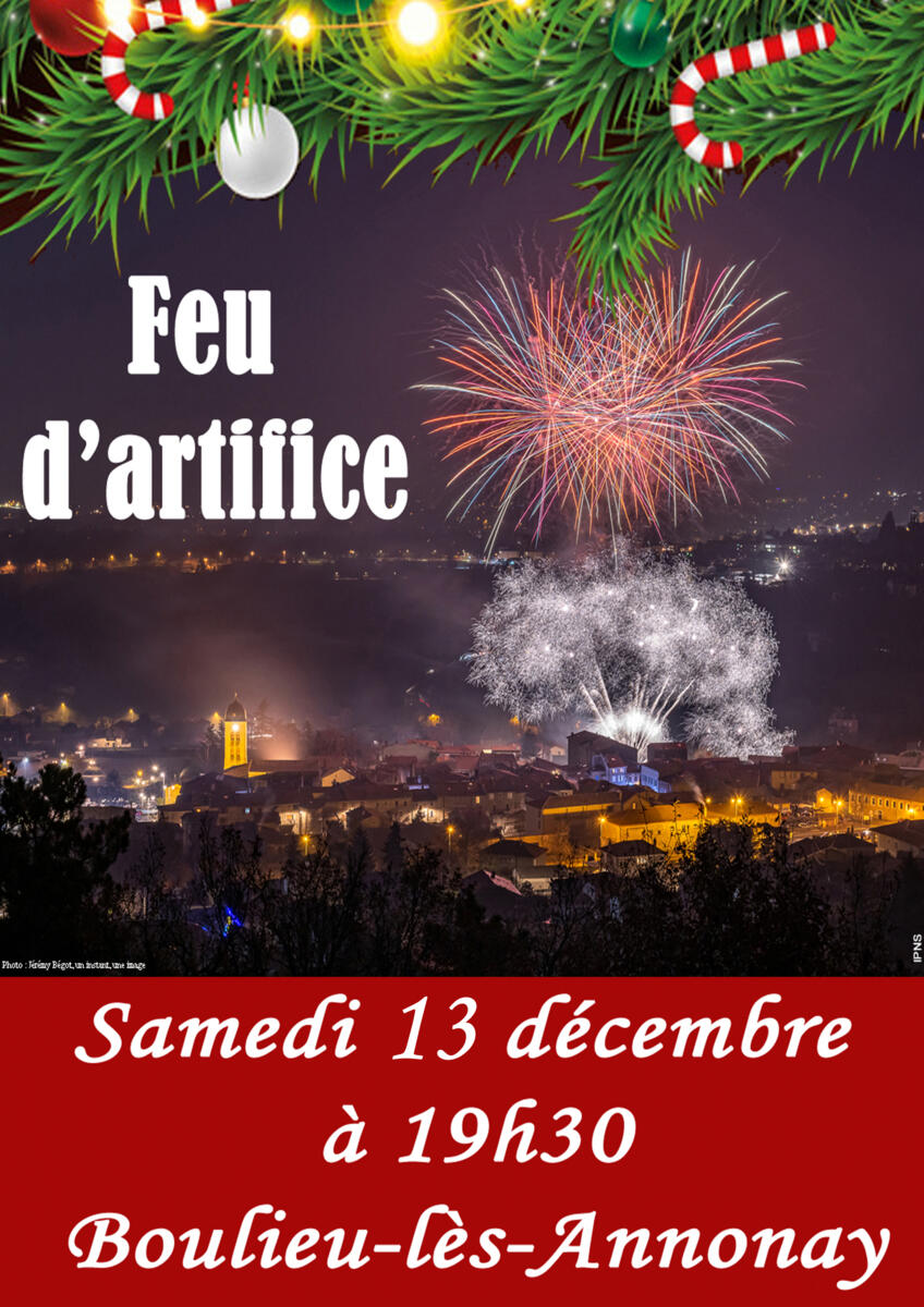 Feu d'artifice de Noël