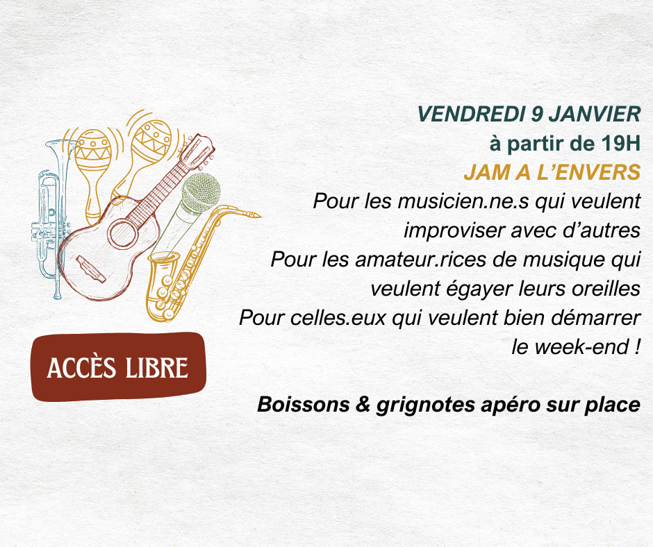 Soirée Jam à L'envers