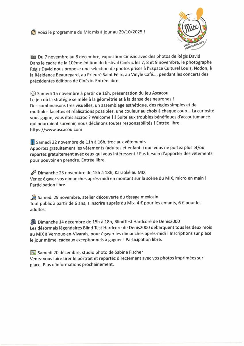 exposition Cinézic avec des photos de Régis David