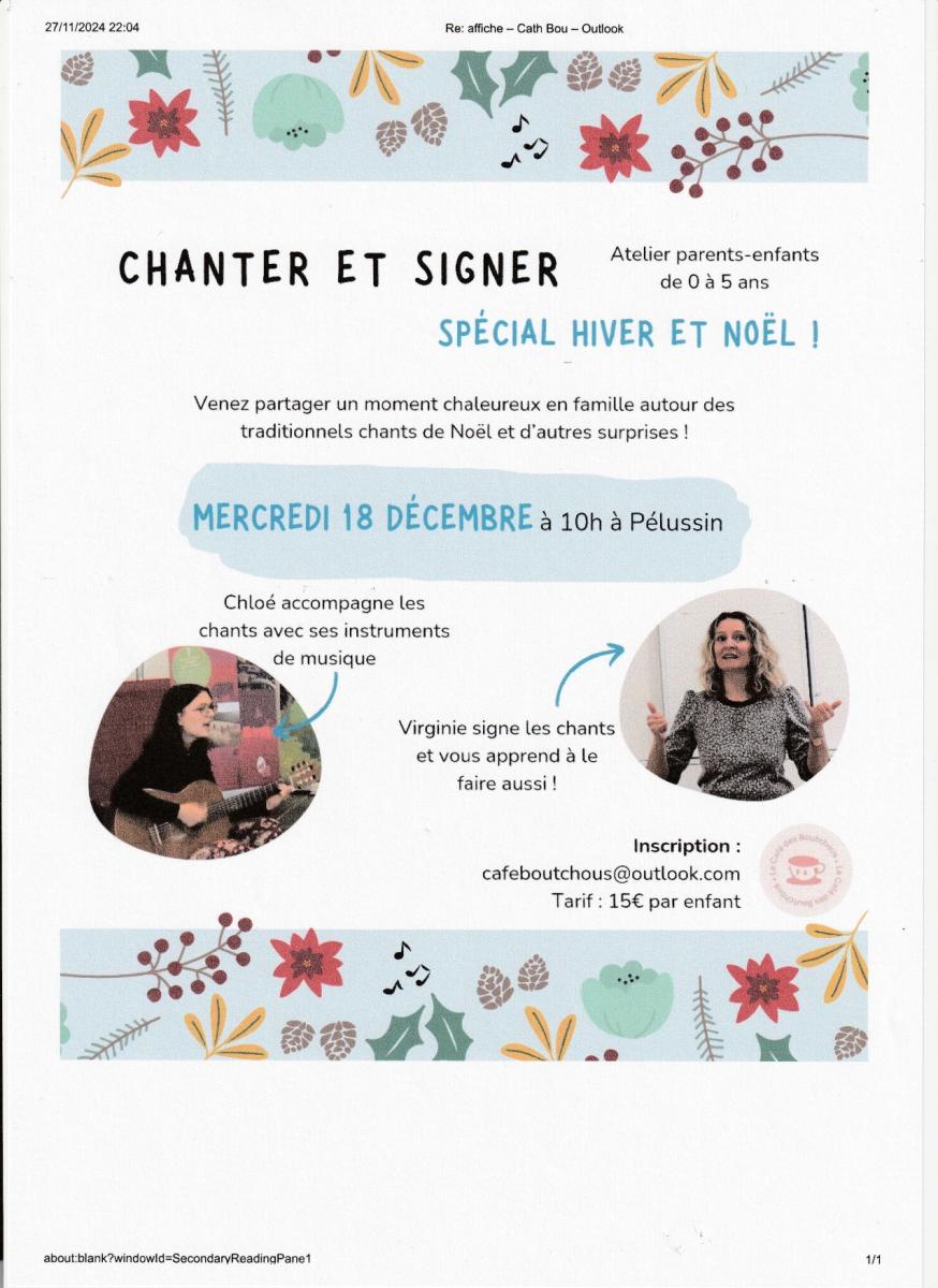 Atelier "Chanter et signer"