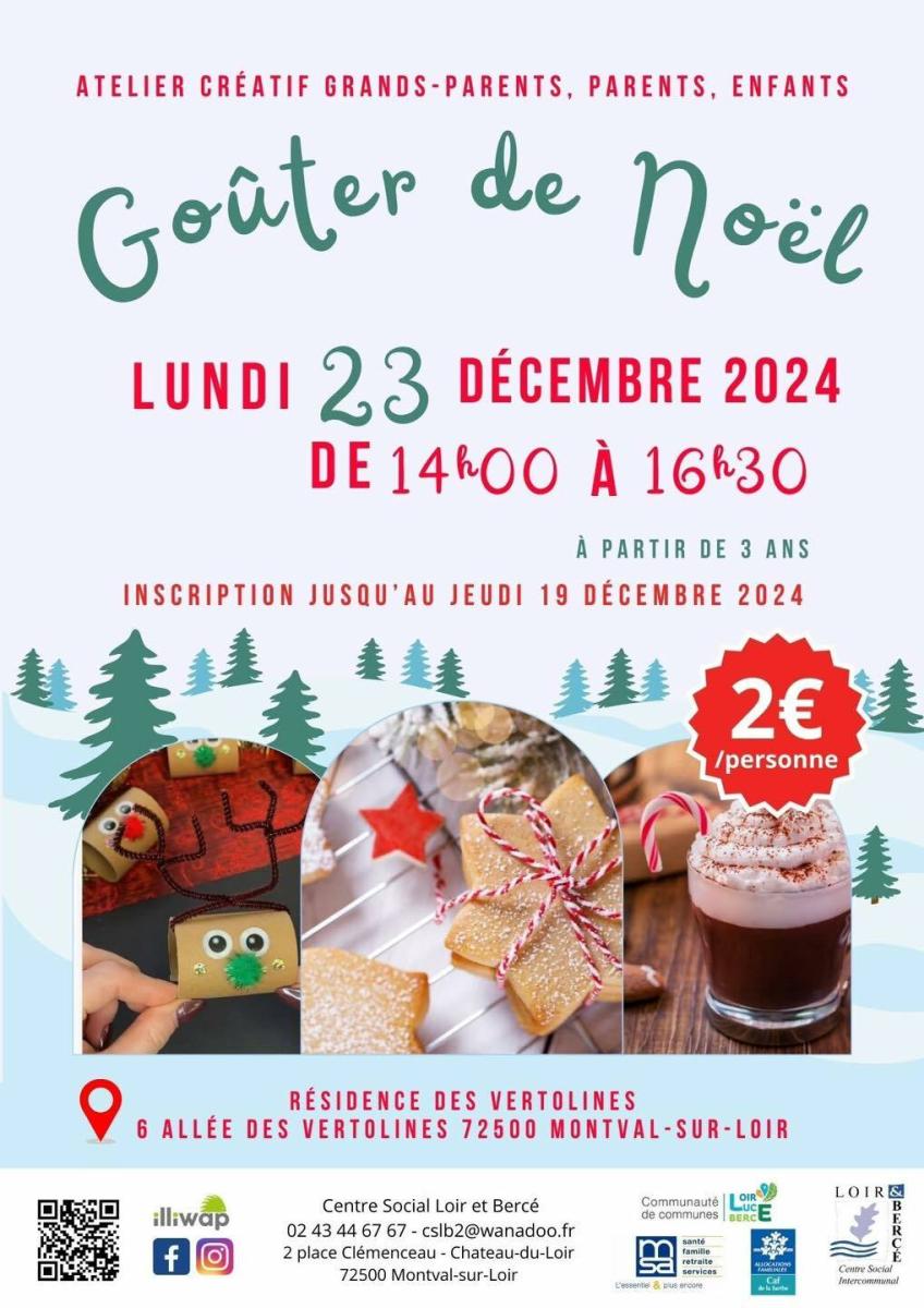 Goûter de noël par le Centre social