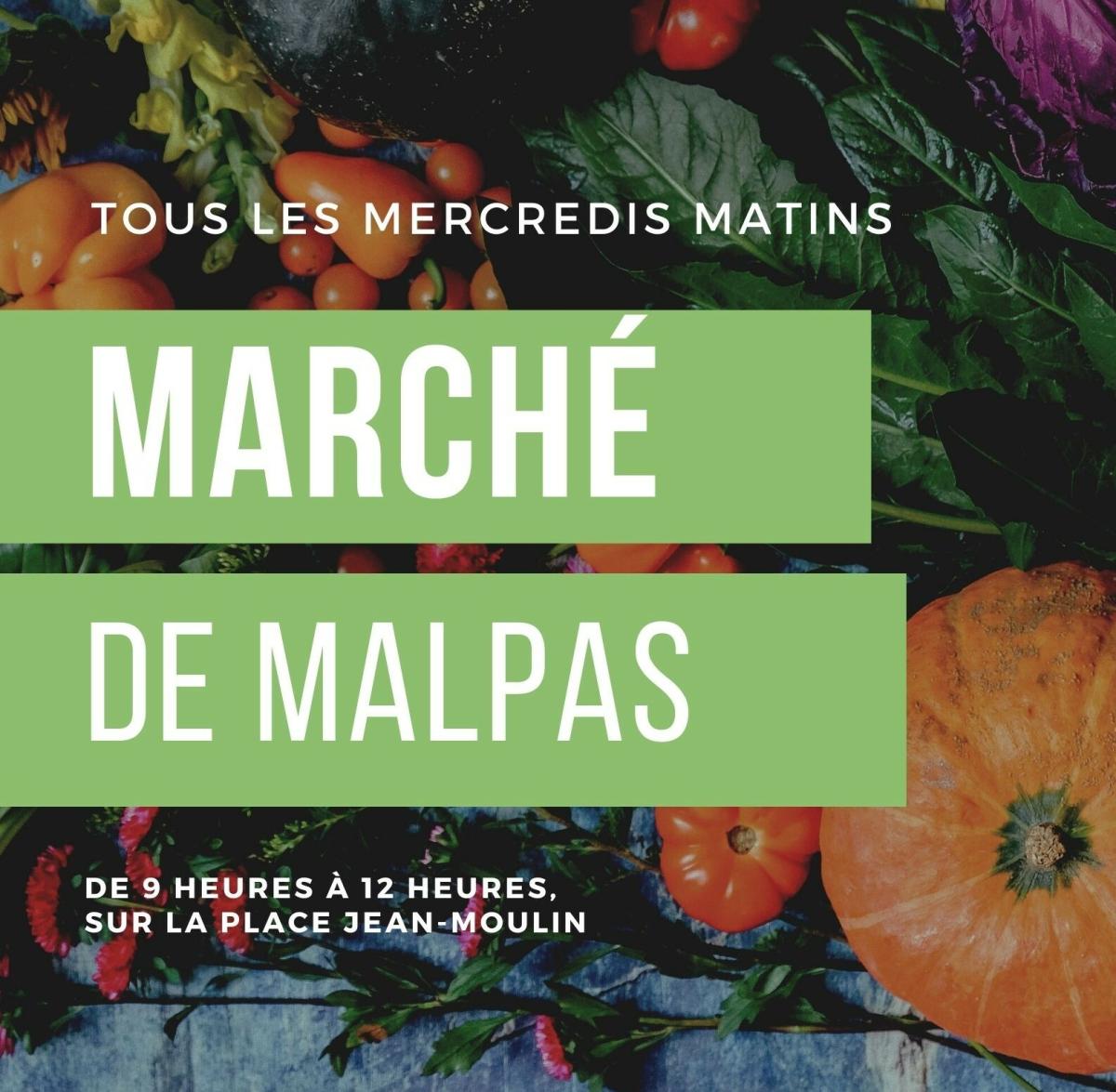 Marché du mercredi à Malpas