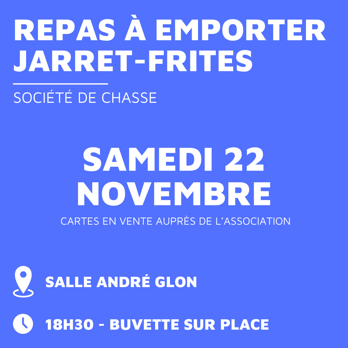 Jarret-Frites à Emporter - Société de Chasse