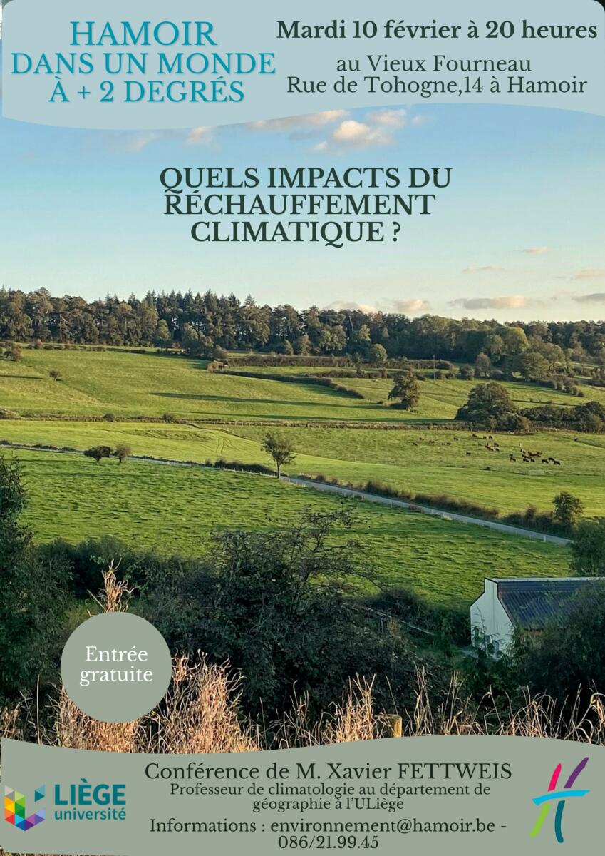 Conférence "Hamoir dans un monde à plus 2 degrés"