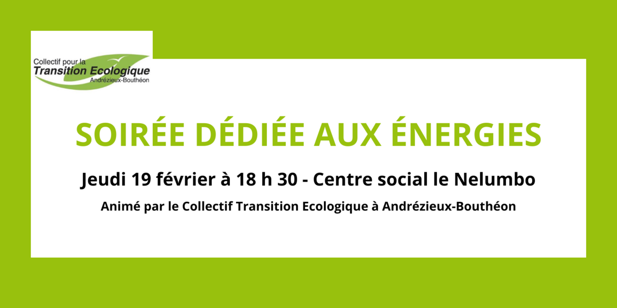 Soirée dédiée aux énergies,