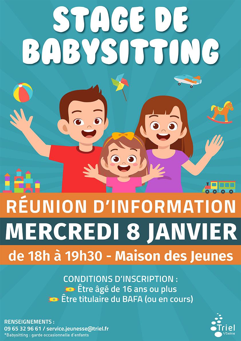 Réunion d'information stage de babysitting 🧸