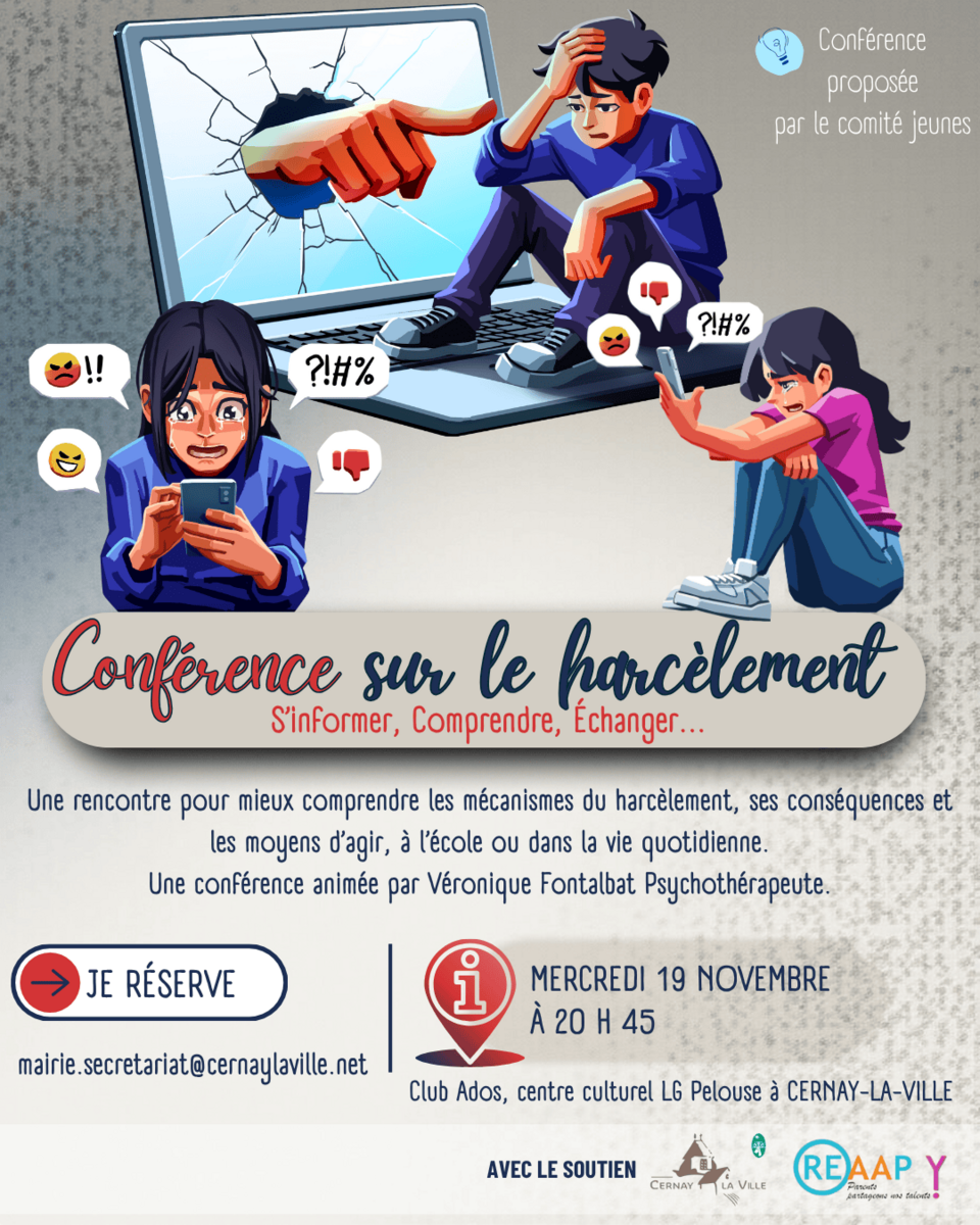 Conférence : Le harcèlement – S’informer, Comprendre, Échanger