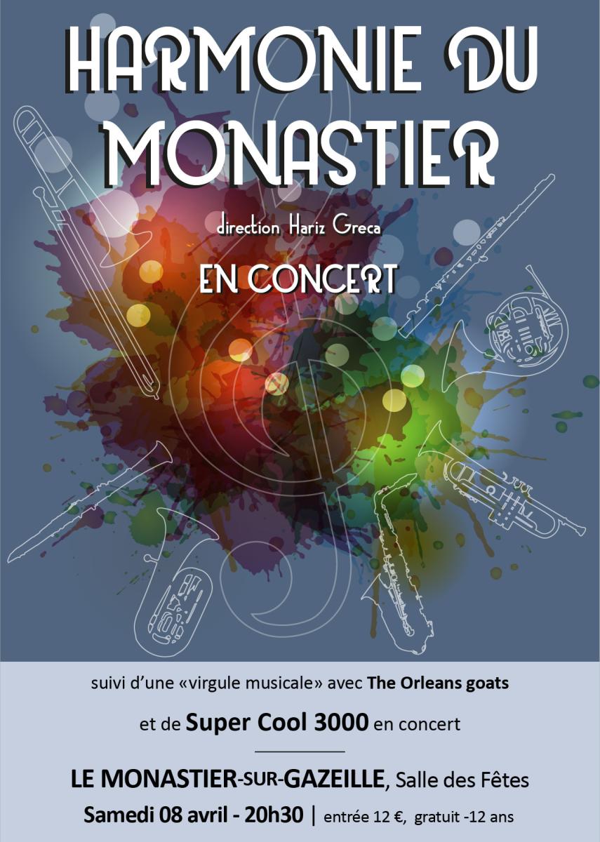 Concert de l'Harmonie du Monastier + Super Cool 3000