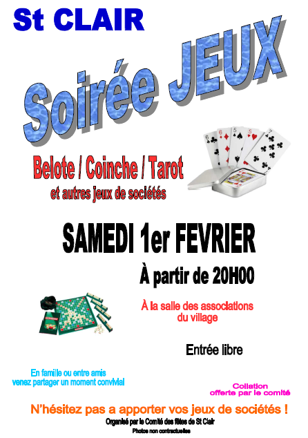 Soirée jeux de Sociètés