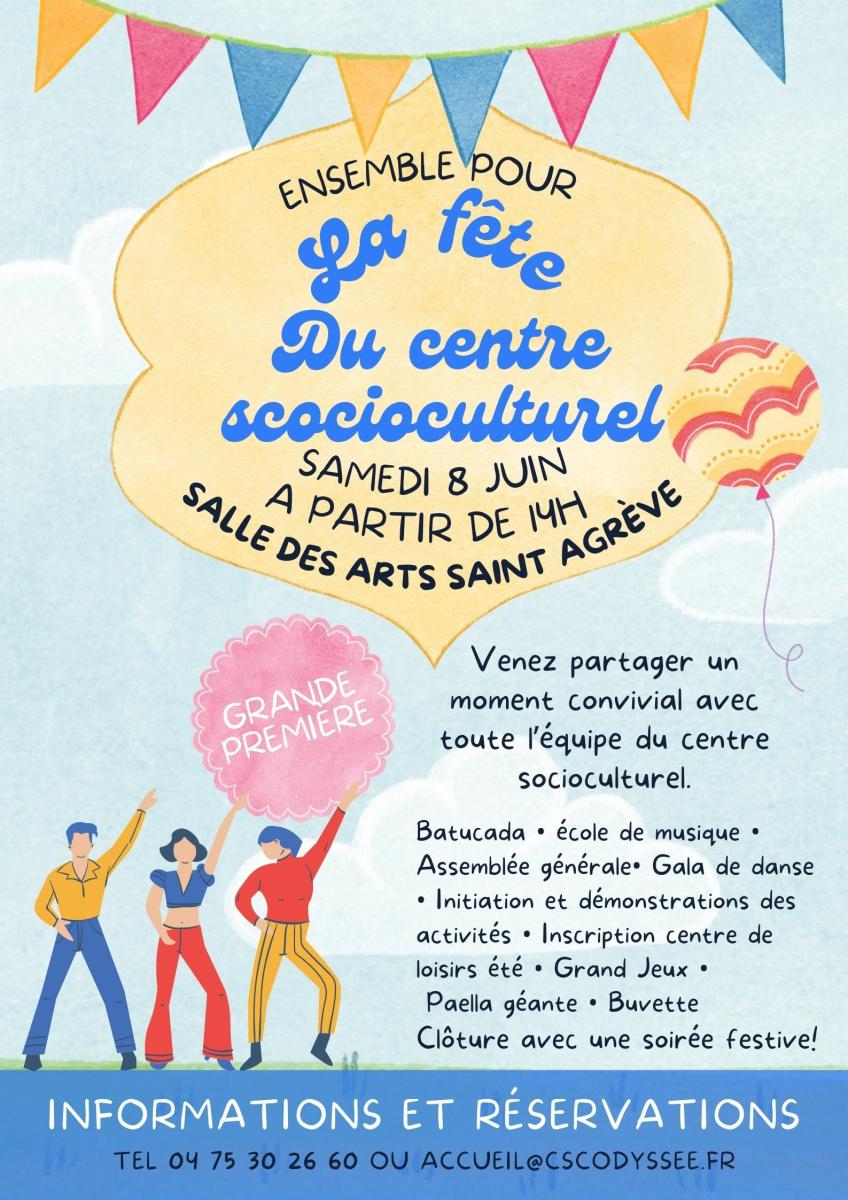 "Grande fête du centre socioculturel" : le samedi 8 juin