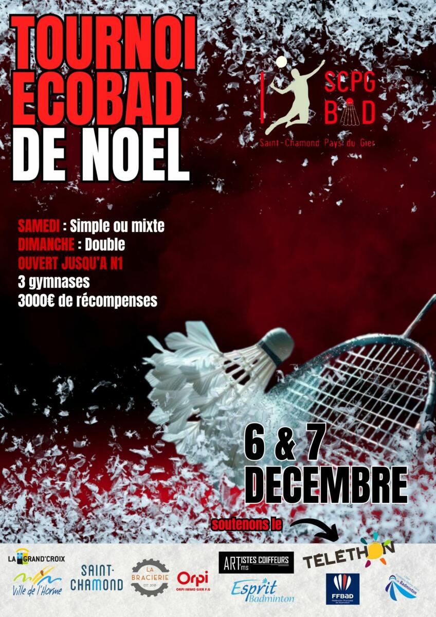 SCPG Bad - Tournoi Écobad de Noël