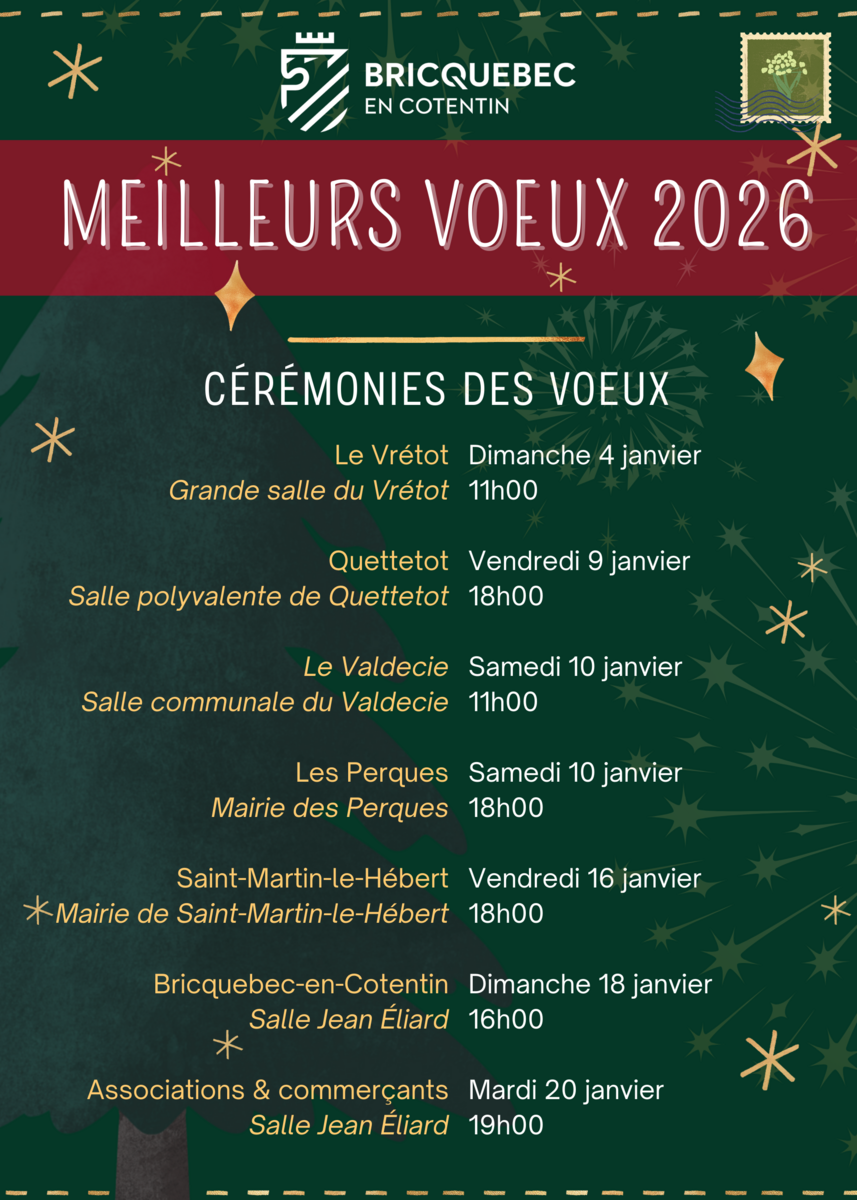 Cérémonie des voeux les Perques