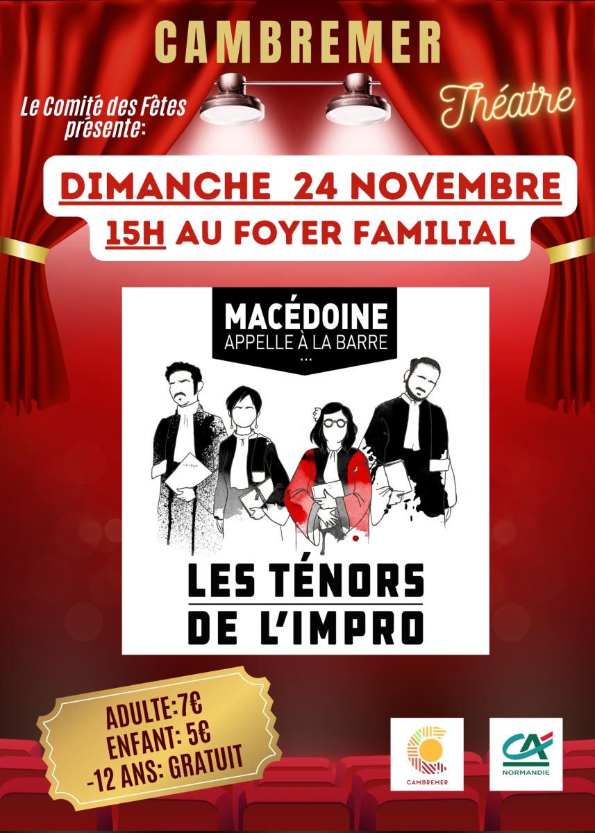 Théâtre d'impro: Macédoine appelle à la barre...