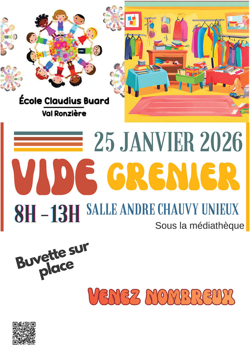 Vide-grenier de l’Association des Parents d’Élèves de l’école Claudius Buard.
