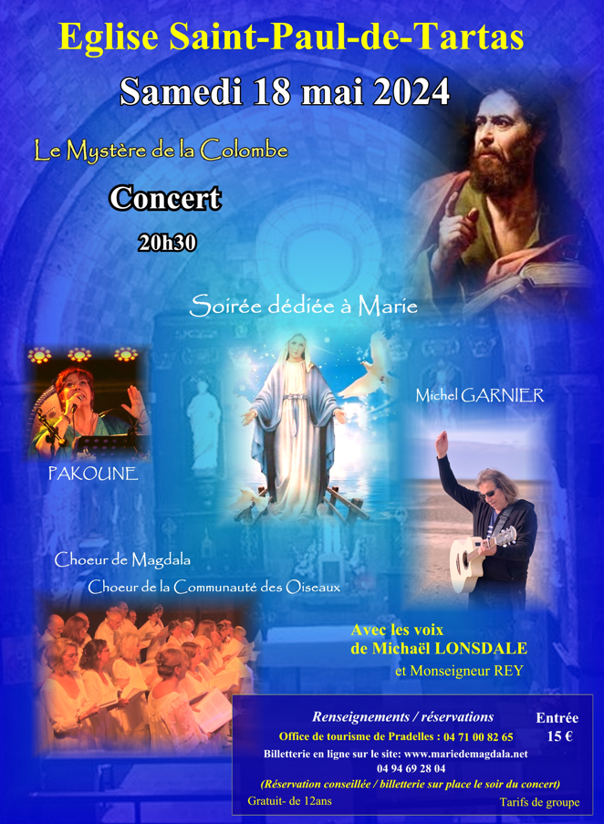 Concert « Le mystère de la colombe » par Michel GARNIER