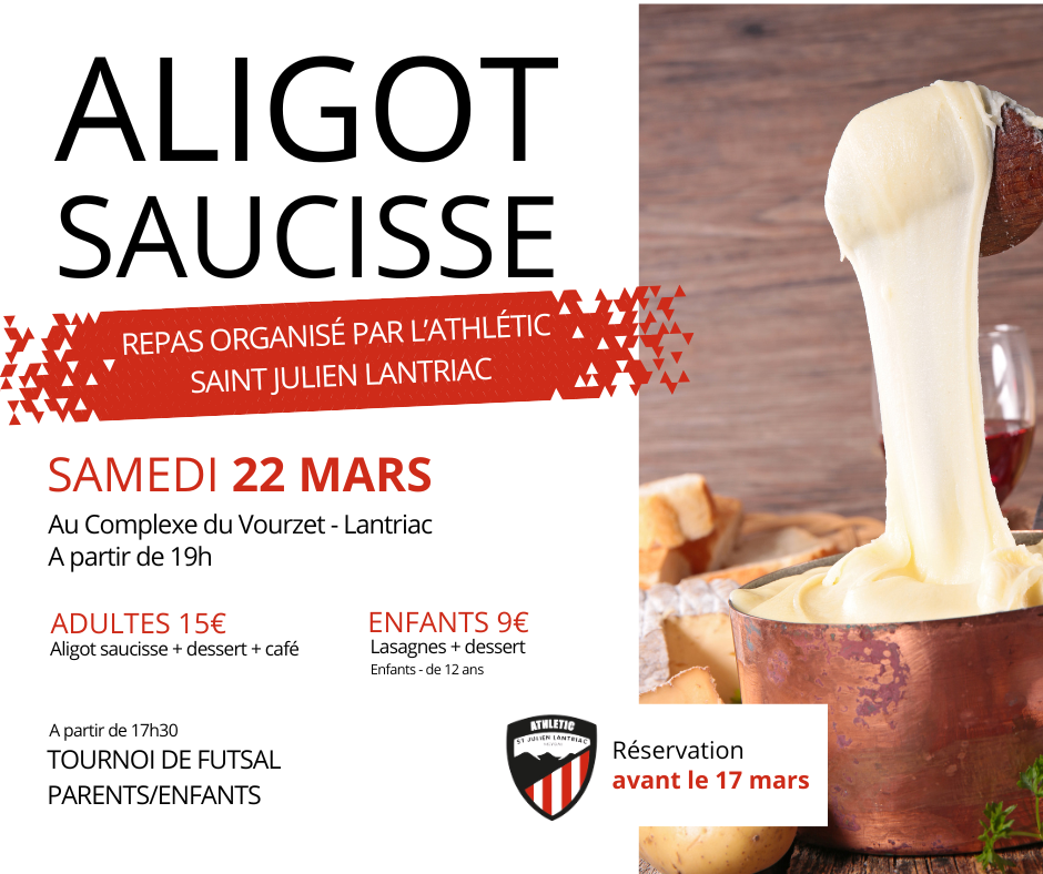 Repas Aligot saucisse