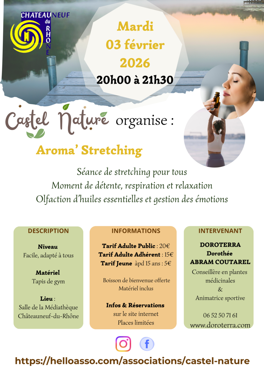 Aroma’ Stretching – Moment bien-être & détente
