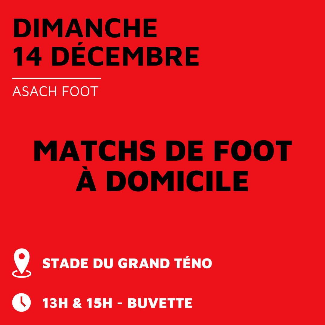 Matchs de Foot à domicile