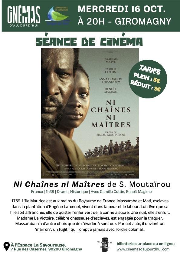 Projection du film "Ni chaînes ni maîtres"