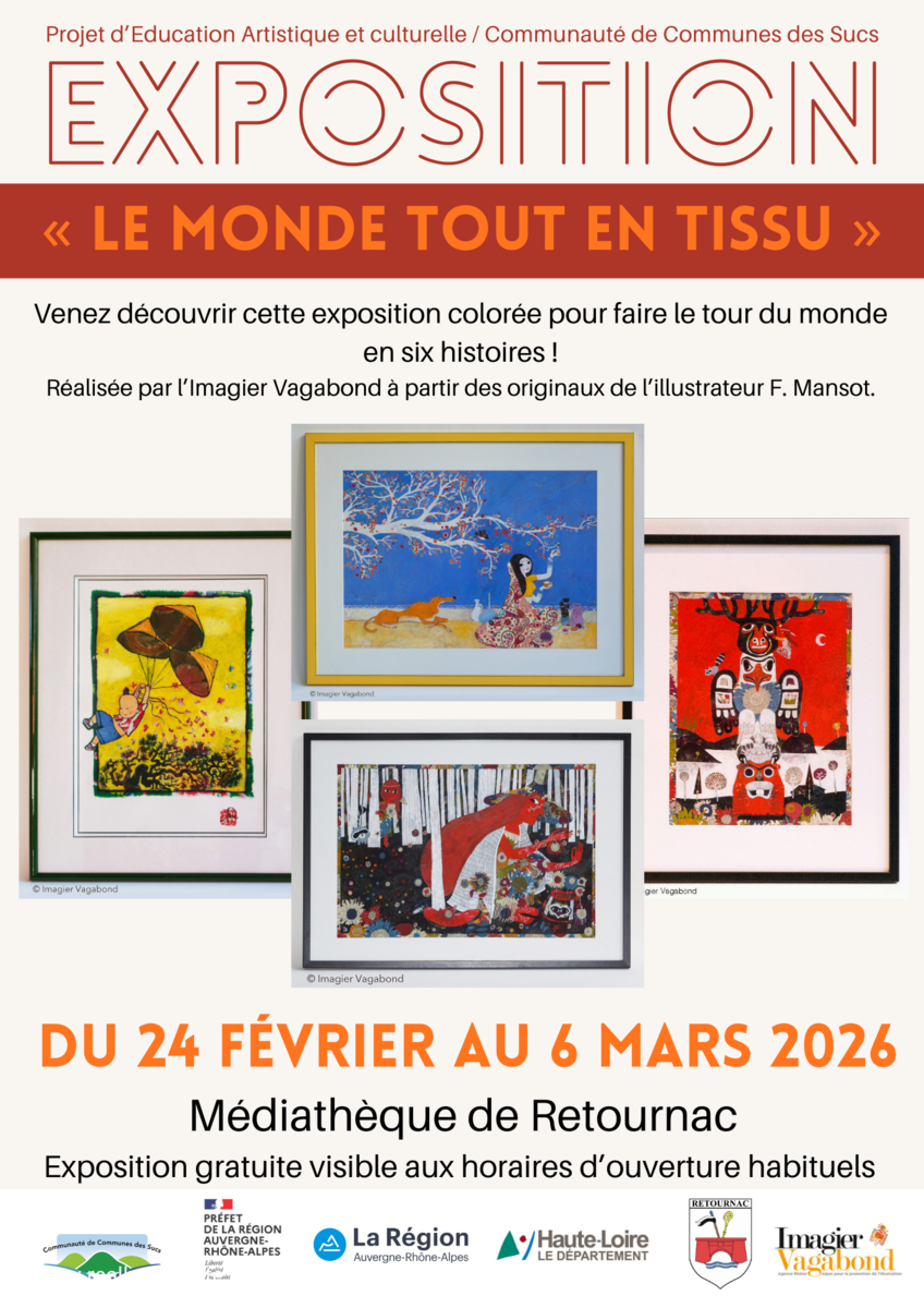 [MEDIATHEQUE]🎨 Exposition « Le monde tout en tissu »