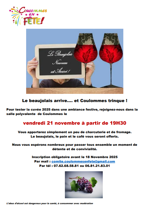 Coulommes en fête célèbre le beaujolais