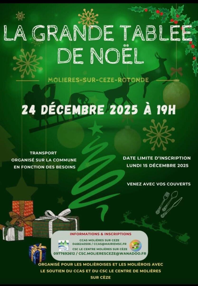 La grande tablé de Noel