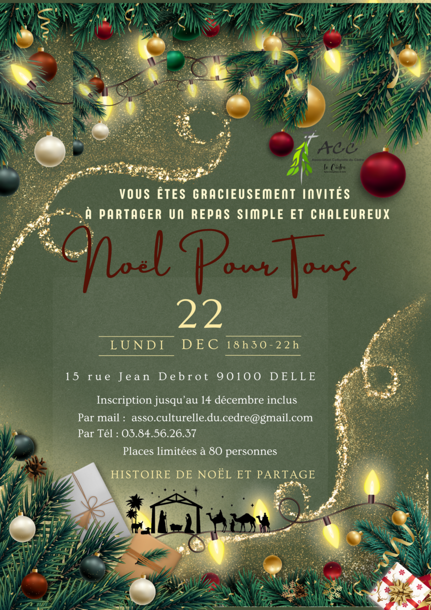 Noël pour tous - avec l'association culturelle du Cèdre