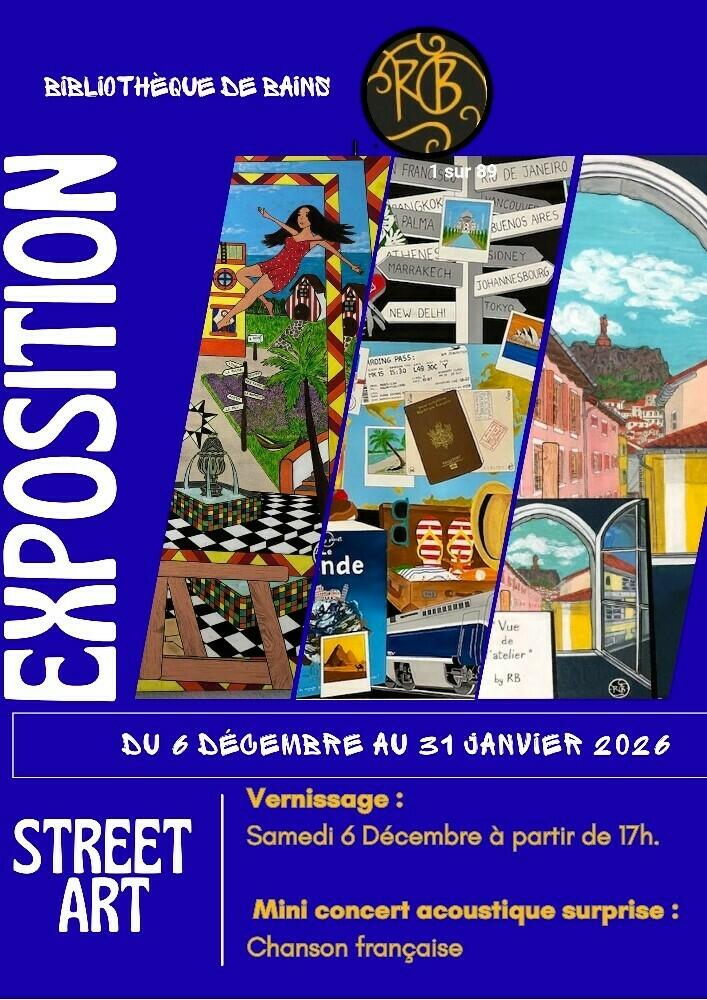 Le Graffeur « RB » investit la Bibliothèque Municipale