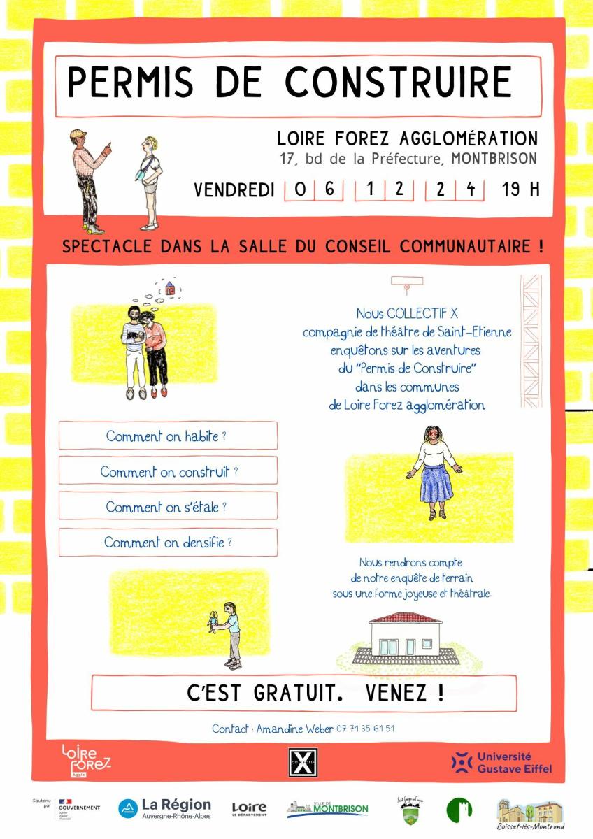 🎭🏠 Permis de construire - théâtre joyeux et festif