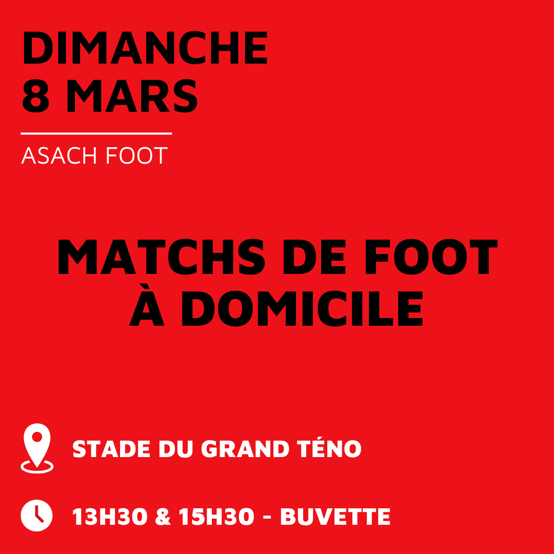 Matchs de Foot à domicile