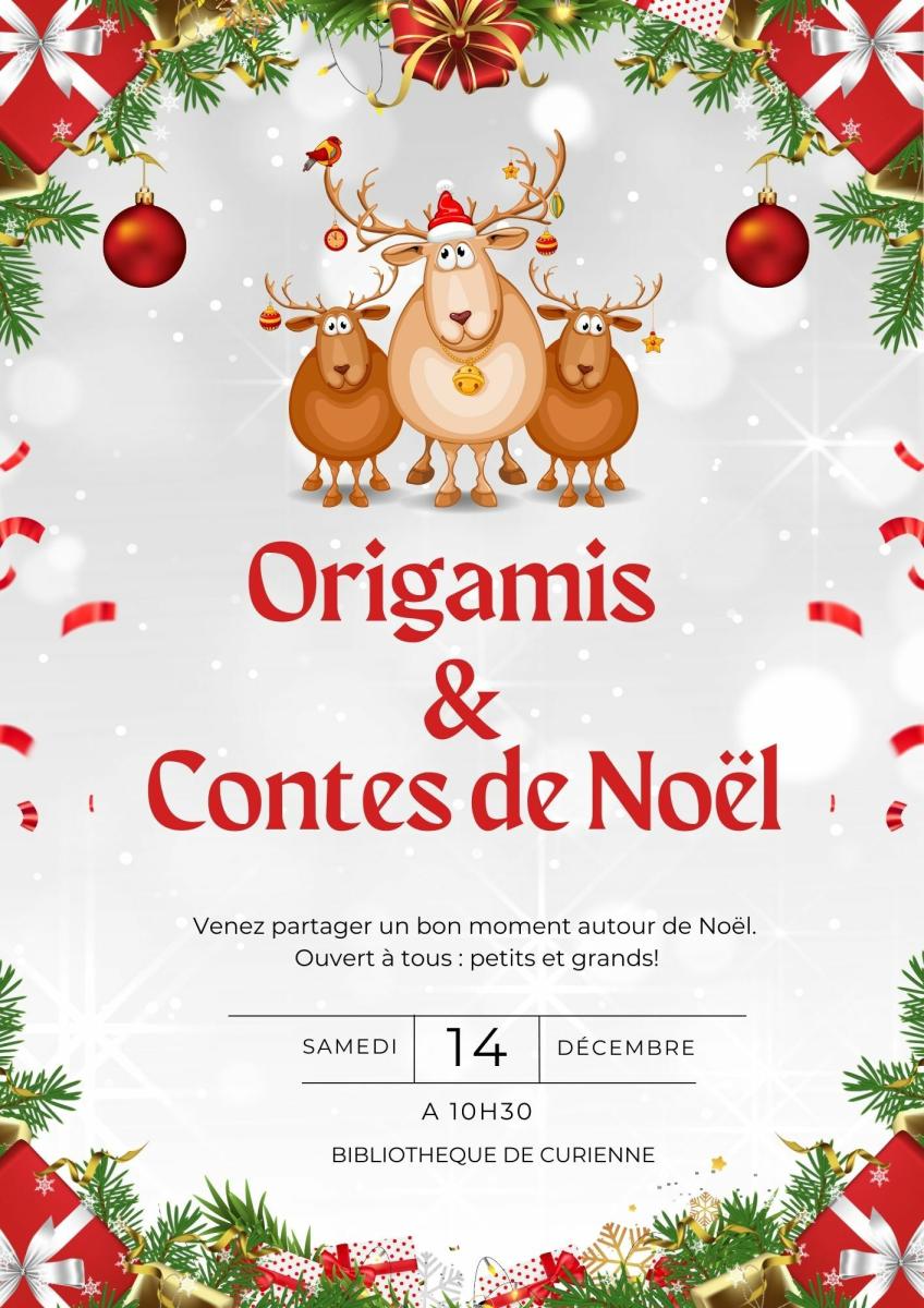 Bibliothèque : Origamis et contes de Noël