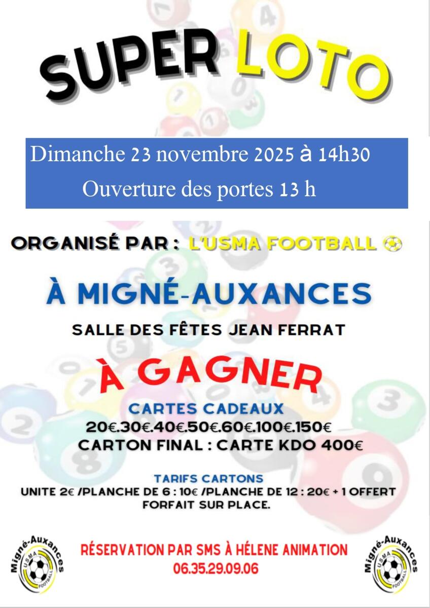LOTO DE L'USMA FOOTBALL