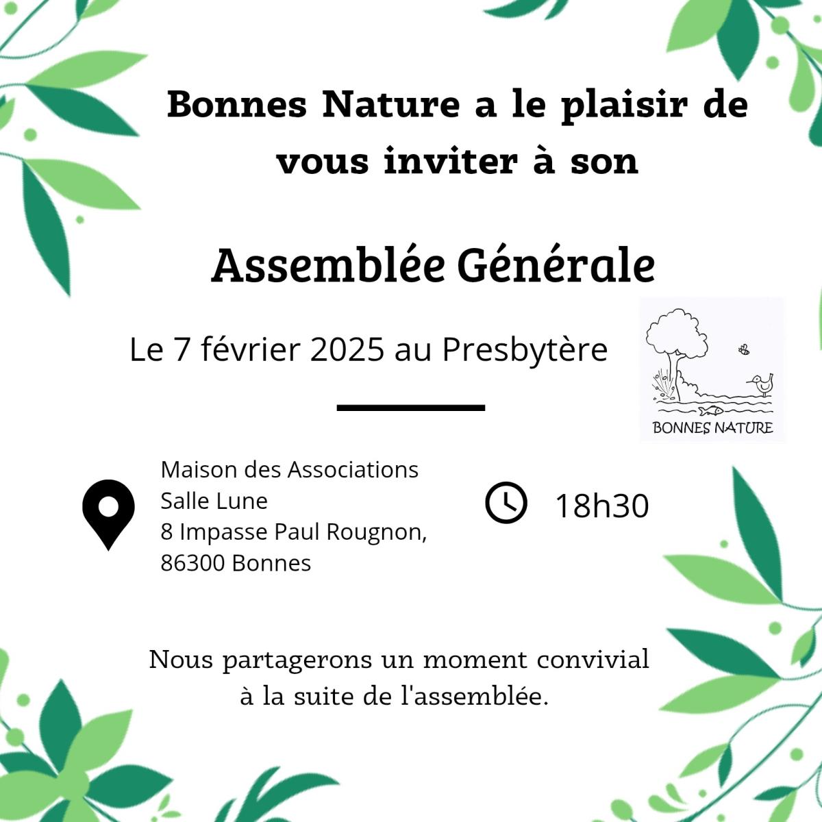 Assemblée Générale de Bonnes Nature