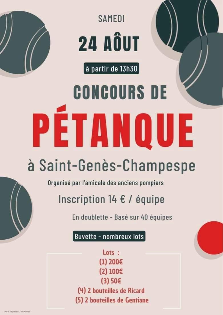 Concours de pétanque